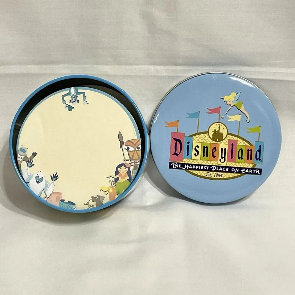 Disneyland 50th Anniversary Tin Loose Note Paper NEW Magic Kingdom Collectible
